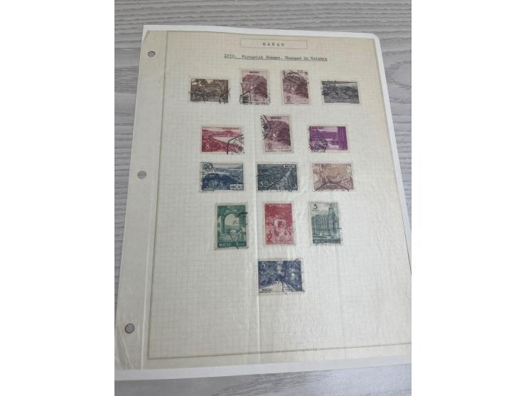 including many nice and early sets. Plus Angola and Portuguese India used stamps. Large quantity. Please view.